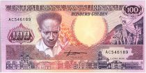 Suriname 100 Gulden, Anton Dekom - Toucan - 1986 - UNC - P.133