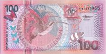 Suriname 100 Gulden Oiseaux Long-tailed Hermit - 2000
