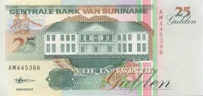 Suriname 25 Gulden Anthony Neste nageur