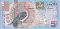 Suriname 5 Gulden - Oiseaux - Red-Necked Woodpecker - 01-01-2000 - Série AL