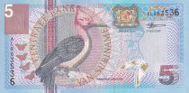 Suriname 5 Gulden - Red-Necked Woodpecker - 2000 - P.146