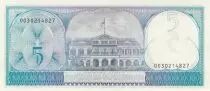 Suriname 5 Gulden - Soldats et femme - Palais pr&eacute;sidentiel - 1982 - S&eacute;rie 003