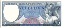 Suriname 5 Gulden, Femme et Panier de fruits - 1963 - Neuf - P.120