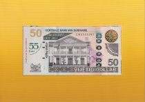 Suriname 50 Dollars - 55th anniversary of the Central Bank of Suriname - Folder - 2019 - UNC - P.NEW