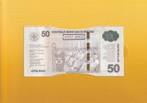 Suriname 50 Dollars - 55th anniversary of the Central Bank of Suriname - Folder - 2019 - UNC - P.NEW