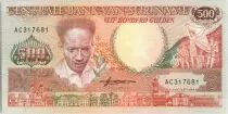 Suriname 500 Gulden, Anton Dekom - Toucan - 1988 - UNC - P.135 b