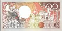 Suriname 500 Gulden, Anton Dekom - Toucan - 1988 - UNC - P.135 b