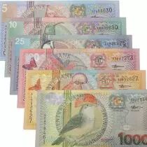 Suriname Lot 6 billets 5 &agrave; 1000 Gulden SURINAME