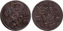 Svezia 1/6 Ore Carl XI - Armoiries - 1671