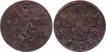 Svezia 1/6 Ore Carl XI - Armoiries - 1673 - With Star
