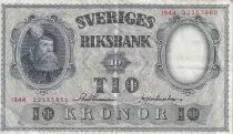 Svezia 10 Kronor - King Gustaf Vasa - 1944 - P.40e