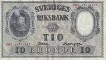 Svezia 10 Kronor - King Gustaf Vasa - 1952 - P.40m