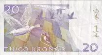 Svezia 20 Kronor - Selma Lagerl&ouml;f - Snow goose - 2008 - P.63c