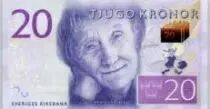 Svezia 20 Kronor Astrid Lindgren - Writer - Serial B - 2015
