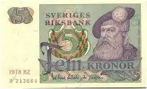 Svezia 5 Kronor - Gustav Vasa - 1978 - BZ - aUNC - P.51