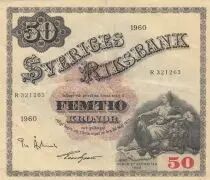 Svezia 50 Kronor - Svea - Gustav Vasa - 1960 - Serial R - P.47b