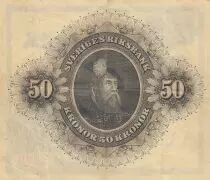 Svezia 50 Kronor - Svea - Gustav Vasa - 1960 - Serial X - P.47b