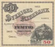 Svezia 50 Kronor - Svea - Gustav Vasa - 1962 - Serial O - P.47d