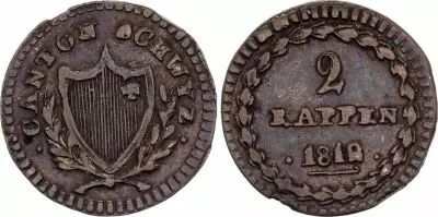 Svizzera 1 Centime, Canton de Gen�ve - 1840