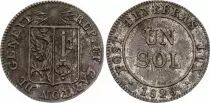 Svizzera 1 Centime, Canton de Gen&egrave;ve - 1840