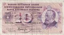 Svizzera 10 Francs 1967 - Gottfried Keller, Carnation Flowers - 15-01-1969 - Serial 61E
