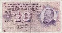Svizzera 10 Francs 1967 - Gottfried Keller, Carnation Flowers - 26-05-1968 - Serial 55G