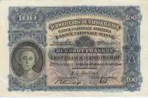 Svizzera 100 Francs - 1949 - VF - P.35v