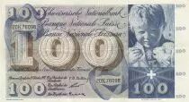 Svizzera 100 Francs - Child  St Martin - 04-10-1957 - Serial 20K