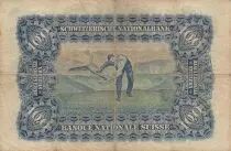 Svizzera 100 Francs 1945 - Woman\'s head, farmer