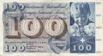 Svizzera 100 Francs Child  St Martin - 18-12-1958 - Serial 23M