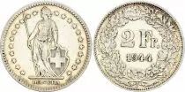 Svizzera 2 Francs - Helvetia - 1944 - B Berne - Silver