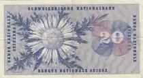 Svizzera 20 Francs - Guillaume-Henri Dufour - Silver thistle - 01-07-1954 - Serial 3K