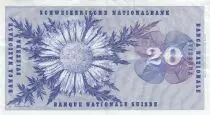 Svizzera 20 Francs - Guillaume-Henri Dufour - Silver thistle - 09-04-1976 - Serial 107E