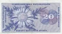 Svizzera 20 Francs - Guillaume-Henri Dufour - Silver thistle - 10-02-1971 - Serial 78Z