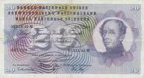 Svizzera 20 Francs - Guillaume-Henri Dufour - Silver thistle - 15-01-1969 - Serial 65W