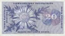 Svizzera 20 Francs - Guillaume-Henri Dufour - Silver thistle - 15-05-1968 - Serial 58M