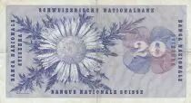 Svizzera 20 Francs - Guillaume-Henri Dufour - Silver thistle - 21-02-1965 - Serial 43C