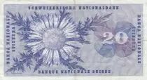 Svizzera 20 Francs - Guillaume-Henri Dufour - Silver thistle - 24-01-1972 - Serial 86C
