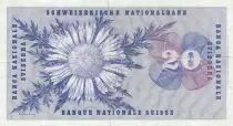 Svizzera 20 Francs - Guillaume-Henri Dufour - Silver thistle - 28-03-1963 - Serial 35G
