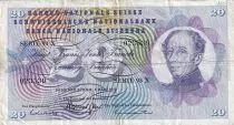 Svizzera 20 Francs - Guillaume-Henri Dufour, silver thistle - 1973 - Serial 93X