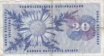 Svizzera 20 Francs - Guillaume-Henri Dufour, silver thistle - 1973 - Serial 93X