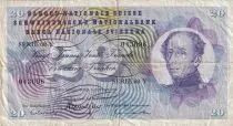 Svizzera 20 Francs, Guillaume-Henri Dufour, silver thistle - 05-01-1970 - Serial 68Y