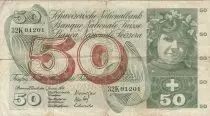 Svizzera 50 Francs - Apple Harvesting Scene - 05-01-1970 - Serial 32K