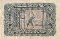 Svizzera 50 Francs Woman\'s head - 16-09-1930 - Serial 7J