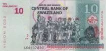 Swasiland 10 Emalangeni - King Mswati III - Dancers - 2015