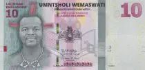 Swasiland 10 Emalangeni King Mswati III