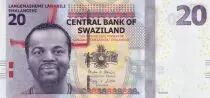 Swasiland 20 Emalangeni - King Mswati III - Cow -  Hybride - 2017 - Serial AB - P.37c