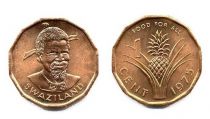 Swaziland 1 Cent Sobhuza II - 1975
