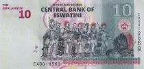 Swaziland 10 Emalangeni Roi Mswati III