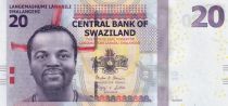Swaziland 20 Emalangeni - Roi Mswati III - Vache -  Hybride - 2017 - Série AB - P.37c